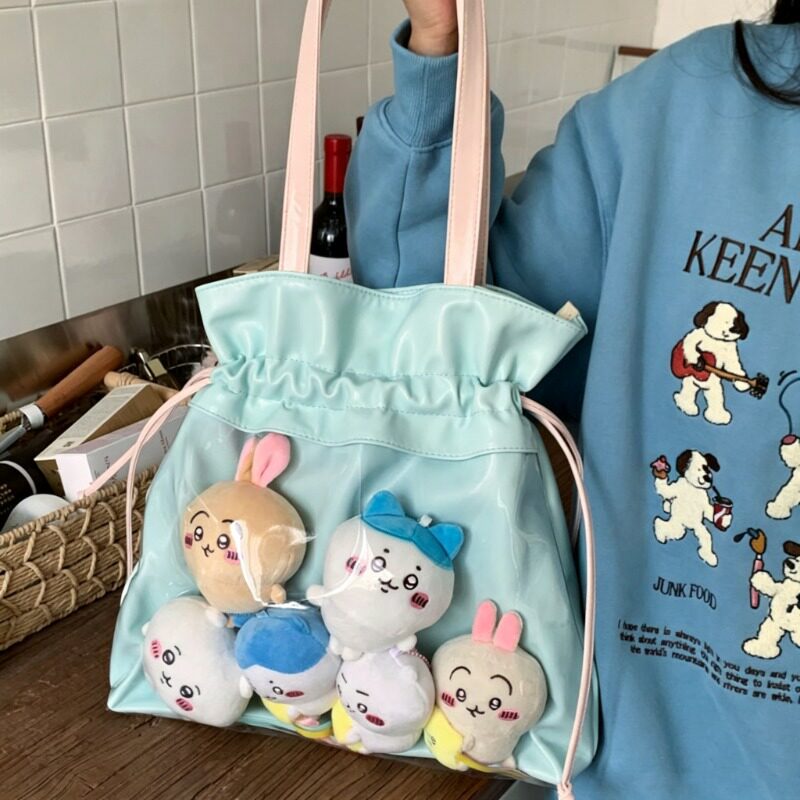 晒娃包娃娃外出包娃袋大学生卡通透明遛娃包挂件展示包收纳单双人