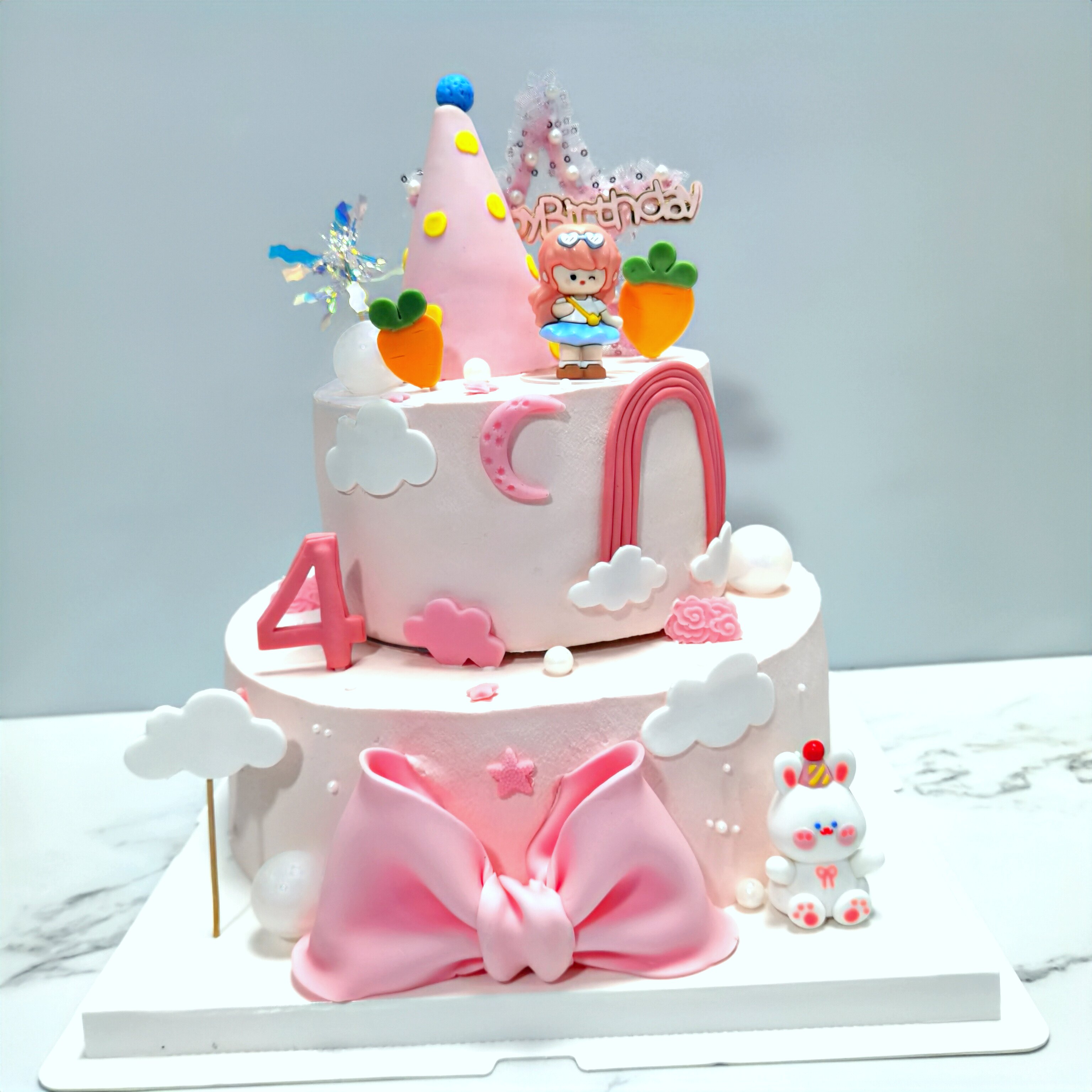 女孩1周岁蛋糕生日蛋糕泉州晋江同城鲤城丰泽洛江