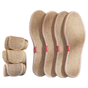 手工亚麻鞋垫男士吸汗防臭透气皮鞋软底舒适除臭留香女款薄款冬季