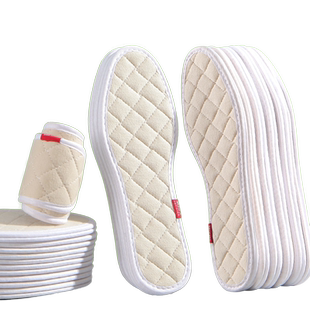 艾草亚麻鞋垫女款男防臭吸汗软底舒适棉布透气除臭留香型纯棉布冬