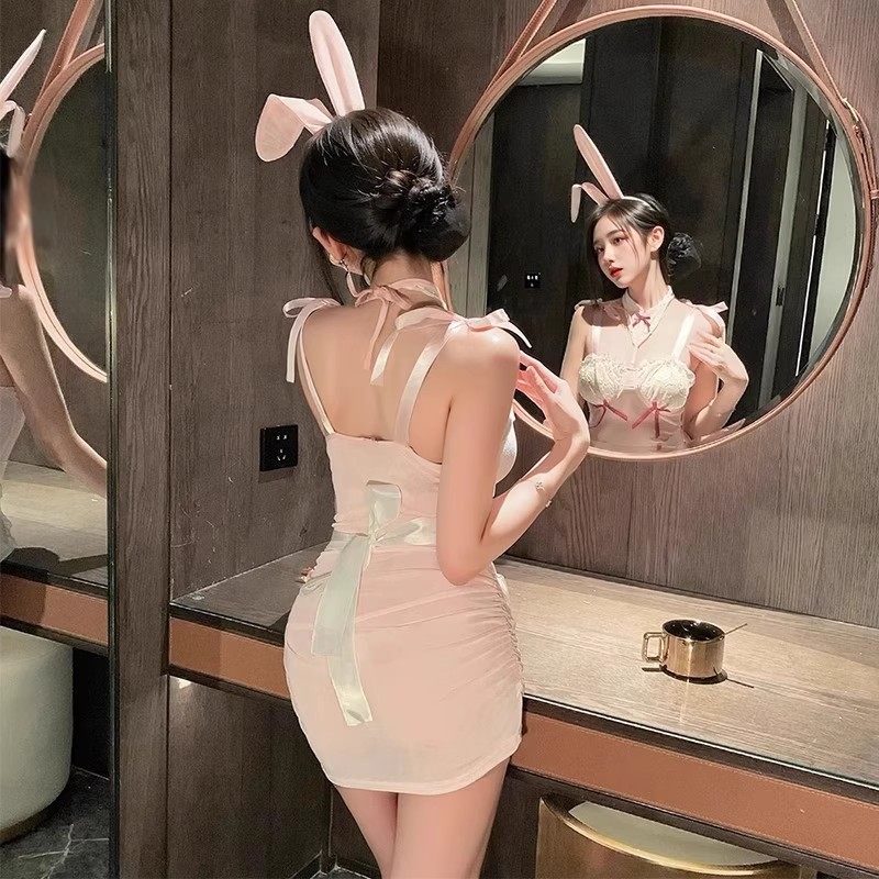 XingHe 猫咪奶兔~浴巾2025新款女生非全棉围裙大人洗完澡可穿浴裙