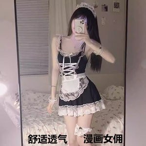 内衣女夏天背心收副乳性感女佣平胸纯欲风新款运动聚拢大码文胸罩