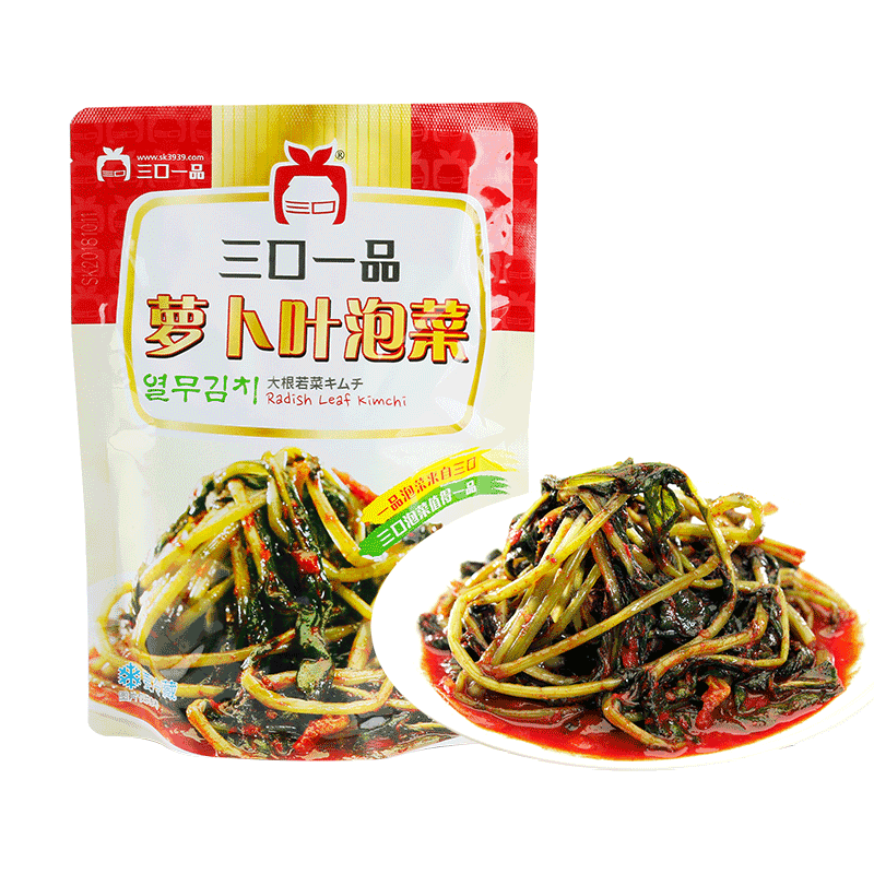 三口一品韩国朝鲜族瓶装腌菜