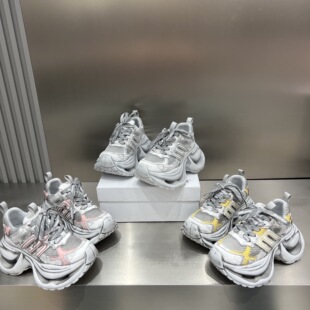 运动鞋 欧货做旧厚底拼色老爹鞋 休闲鞋 7cm小个子单鞋 女 女2026新款