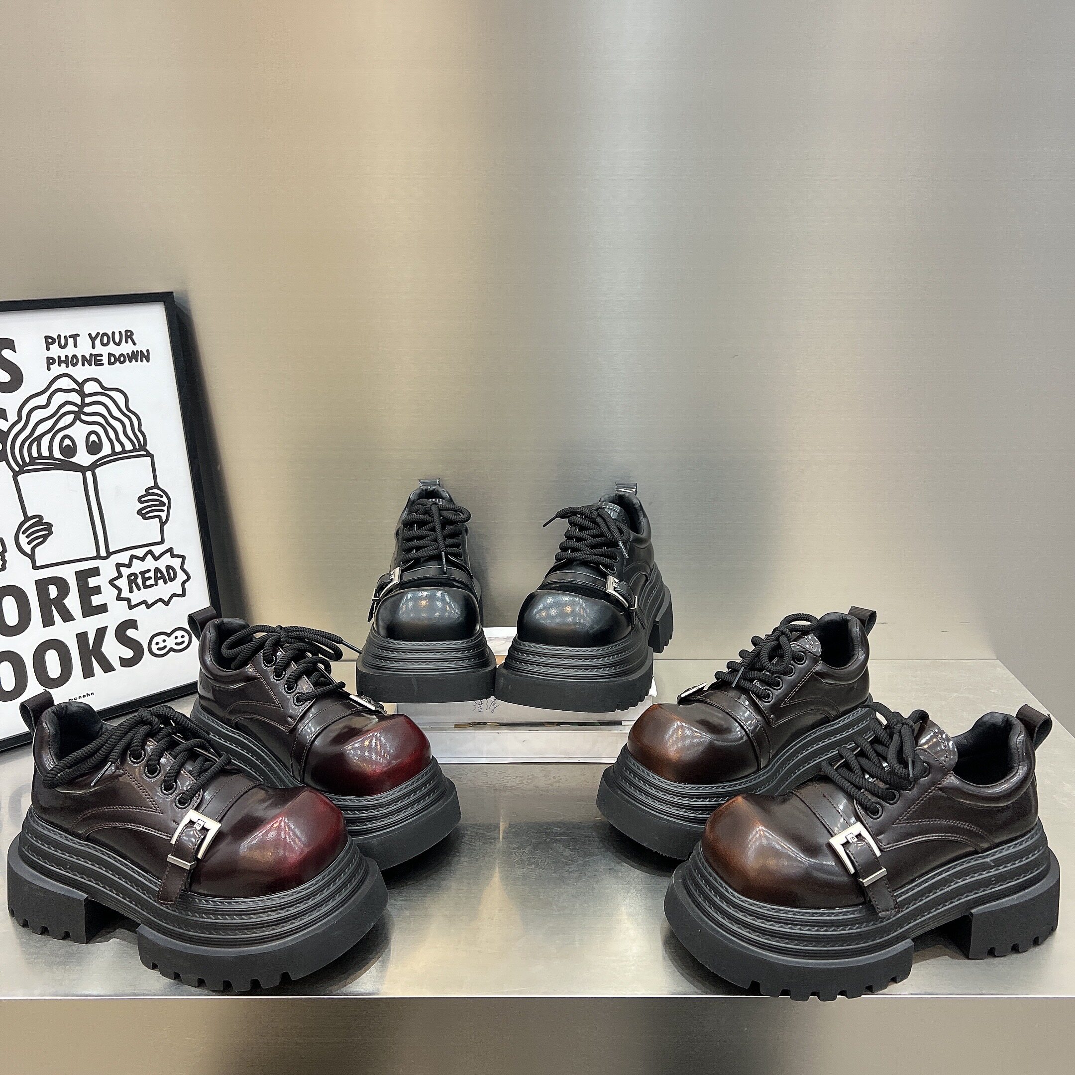 欧货真皮厚底系带小皮鞋女2026新款英伦风小个子增高乐福鞋单鞋女