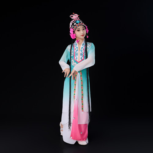 小红娘俏花旦水梨园女童戏曲表演服装儿童京剧戏曲古典舞蹈演出服