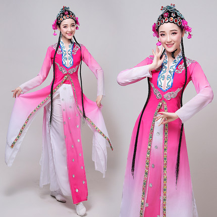 俏花旦演出服小花旦昆曲梨花颂戏曲服饰桃李杯忆青衣服装古典舞蹈