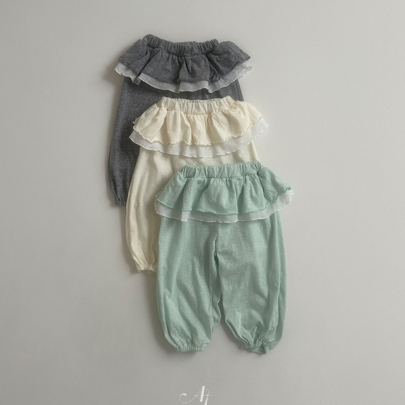 韩国进口婴幼童装夏季柔软超薄纯棉裙裤可爱时髦屁帘裤束脚空调裤