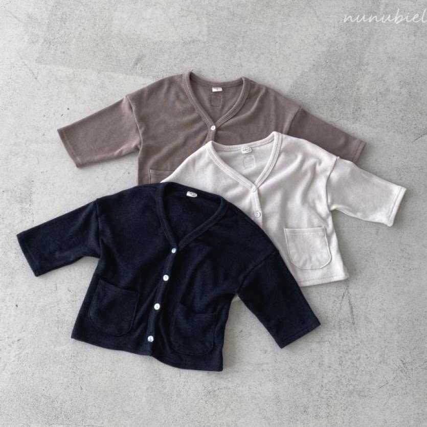 现货韩国进口婴幼童装简约百搭日系防风开衫春夏秋空调防蚊外套