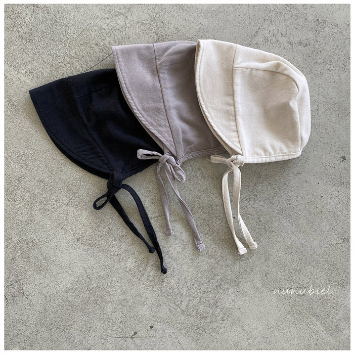 现货韩国进口婴幼童可爱日系胎帽男女宝宝春秋大檐遮阳防风帽子