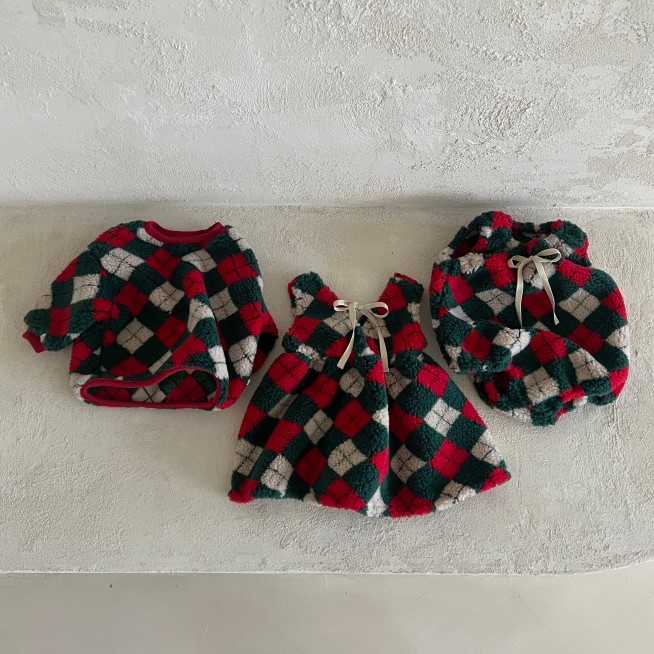 韩国童装圣诞新年氛围连衣裙