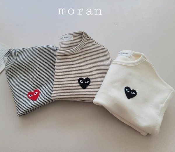 现货韩国进口婴幼童装爱心条纹休闲T恤宝宝春秋冬简约加厚打底衫,童装/婴儿装/亲子装,T恤,淘宝优惠券,粉丝福利购,淘宝优惠卷