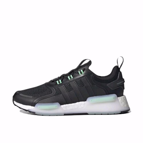 adidas originals NMD_V3 网布TPU 低帮生活休闲鞋 男女同款 黑绿