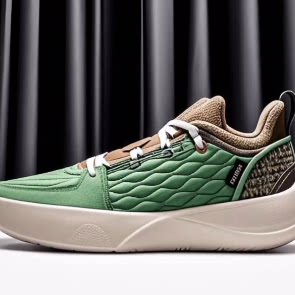 LiNing李宁 全城 12 Encore 减震耐磨轻便 低帮篮球鞋 男款石苔绿