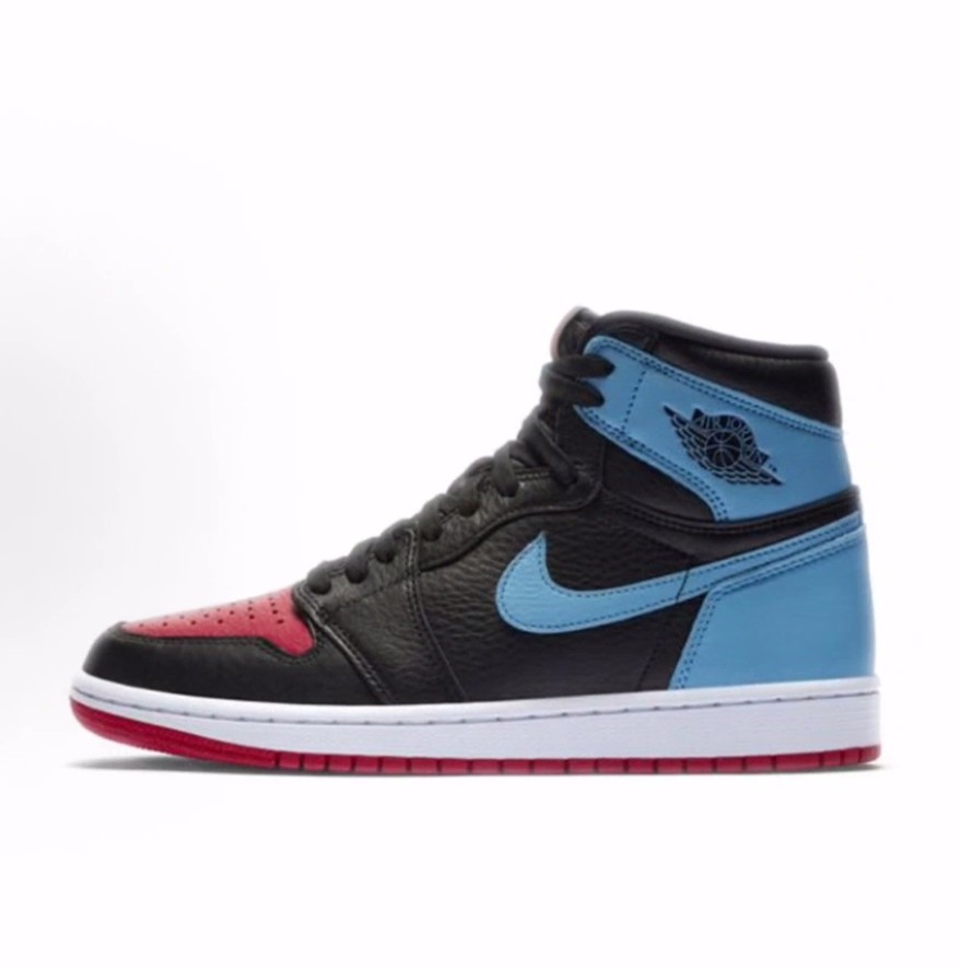 Jordan Air Jordan 1 高帮 复古篮球鞋 女款 黑蓝红