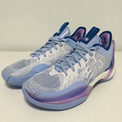 Anta安踏 三分雨1代 蓝莓冰淇淋 减震耐磨 低帮 篮球鞋 男款 蓝