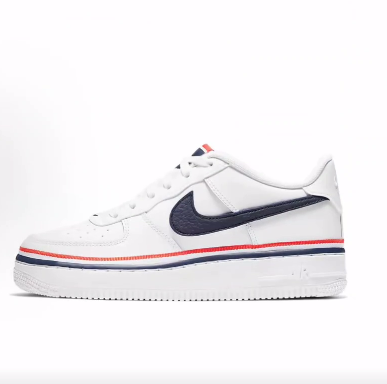 Nike Air Force 1 舒适百搭  低帮 板鞋 女款 白蓝红