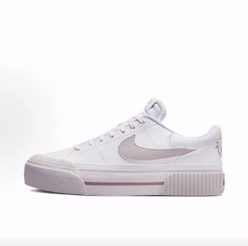 Nike Court Legacy Lift 舒适 板鞋 女款 白粉色