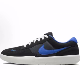 Nike SB Force 58 经典舒适薄底 低帮 板鞋 男女同款 黑色