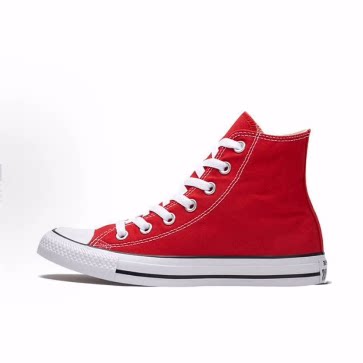 Converse All Star 经典常青款 高帮 帆布鞋 男女同款 中国红