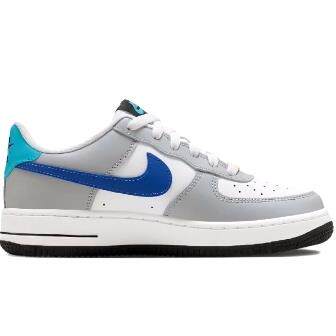 Nike Air Force 1  低帮 儿童板鞋 白灰色 青少年