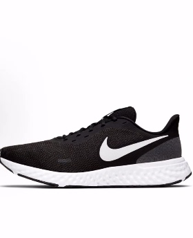 Nike REVOLUTION 5舒适轻便 低帮 碳板 通勤跑步鞋 男款 黑色
