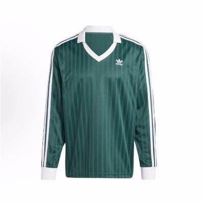 adidas originals ADICOLOR PIQUE 条纹套头足球长袖T恤 男款