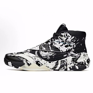 Anta安踏 KT6 舒适百搭 织物合成革 高帮 篮球鞋 男款 黑白