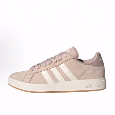 adidas Grand Court Base 00s 运动休闲 耐磨低帮板鞋 男款棕白灰