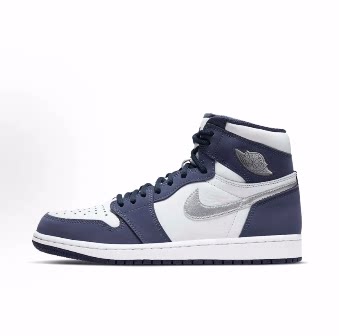 Jordan Air Jordan 1  高帮 篮球鞋 男女同款 午夜蓝