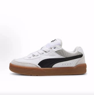 PUMA彪马 Park Lifestyle SK8 耐磨 低帮 板鞋 男女同款 白黑色
