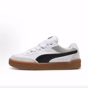 PUMA彪马 Park Lifestyle SK8 耐磨 低帮 板鞋 男女同款 白黑色