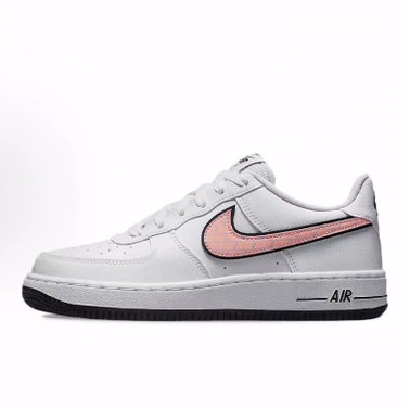 Nike Air Force 1 皮革 休闲  耐磨 低帮 儿童板鞋 白粉色