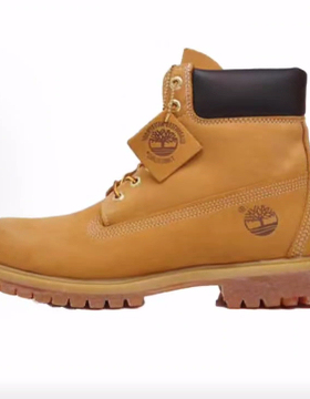 Timberland添柏岚 PREMIUM系列 舒适百搭 短筒 户外靴 男款 黄色