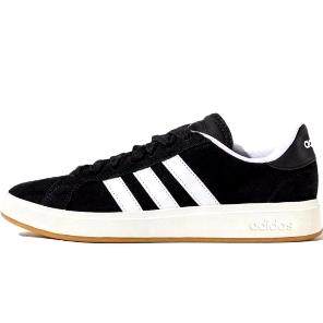 adidas Grand Court Base 00s  低帮 板鞋 男女同款 黑白色