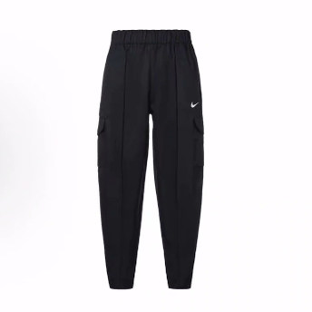 Nike  徽标logo纯色梭织运动长裤  运动裤  女款  黑色