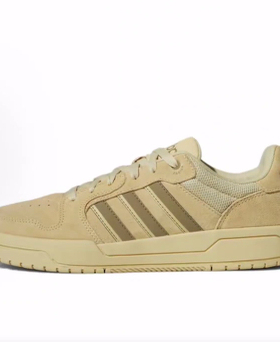 adidas neo Entrap 舒适百搭 低帮 板鞋 男女同款 浅芥末绿