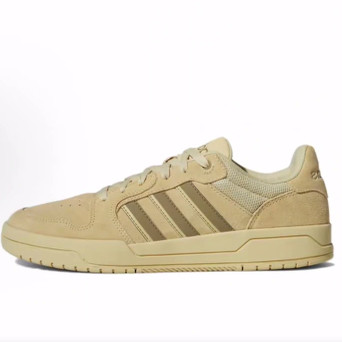 adidas neo Entrap 舒适百搭 低帮 板鞋 男女同款 浅芥末绿