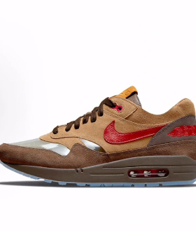 CLOT x Nike Air Max1 低帮休闲跑步鞋 男女同款 棕黄色 中国限定
