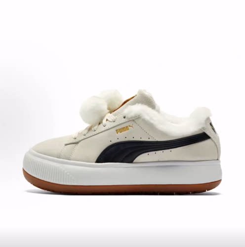 PUMA彪马 SUEDE MAYU Mayu Fur  加绒 低帮 板鞋 女款