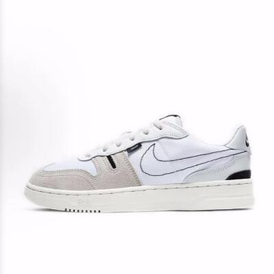 Nike Squash Type 休闲 拼接 低帮 儿童板鞋 灰白 青少年