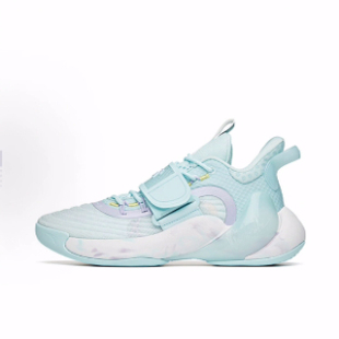 Anta安踏 水花3 减震耐磨透气 高帮 篮球鞋 男款 蓝白紫 气泡薄荷