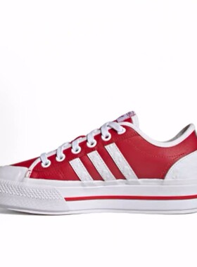 adidas originals NIZZA Rf Platform 情人节低帮 板鞋 女款 红白