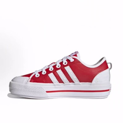 adidas originals NIZZA Rf Platform 情人节低帮 板鞋 女款 红白