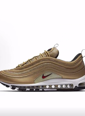 Nike Air Max 97 Gold Bullet  低帮 休闲跑步鞋 女款
