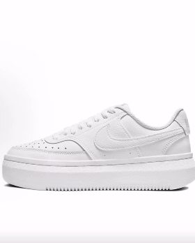 Nike Court Vision 1 Alta 轻便耐磨 低帮 板鞋 女款 白色