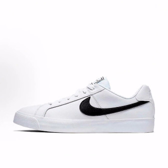 Nike Court Royale系列 Ac  低帮 板鞋 男女同款 白黑