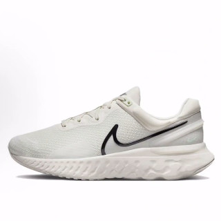 Nike React Miler 3 舒适减震耐磨透气 低帮休闲跑步鞋 男款 米黑