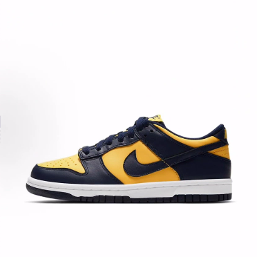 Nike Dunk Varsity Maize  舒适运动  低帮 儿童板鞋 蓝黄