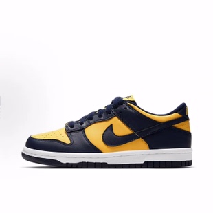 Nike Dunk Varsity Maize  舒适运动  低帮 儿童板鞋 蓝黄